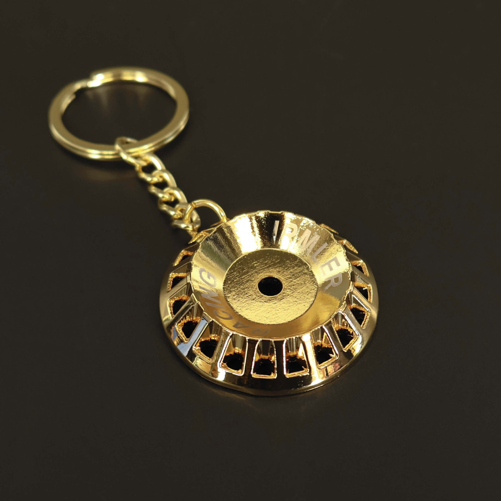 rim keychain gold